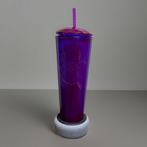 Starbucks Purple Iridescent Kaleidoscope Cold Cup 24oz Dome Lid Tumbler New 2021